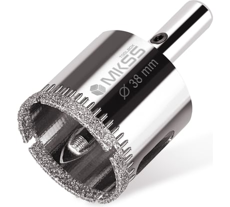 Коронка алмазная по керамике и стеклу с центрирующим сверлом MKSS Toolbox 38 мм KS-38