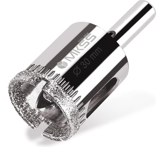Коронка алмазная по керамике и стеклу с центрирующим сверлом MKSS Toolbox 30 мм KS-30 1