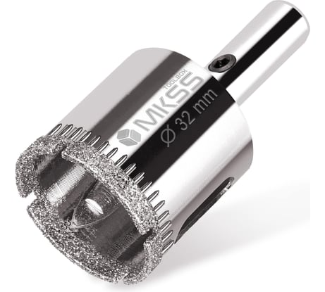 Коронка алмазная по керамике и стеклу с центрирующим сверлом MKSS Toolbox 32 мм KS-32
