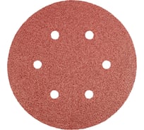 Круг шлифовальный (150 мм; K60; 5 шт; 6 отверстий; под липучку) GRAPHITE 55H952