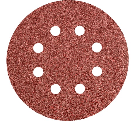 Круг шлифовальный (125 мм; K120; 5 шт; 8 отверстий; под липучку) GRAPHITE 55H943