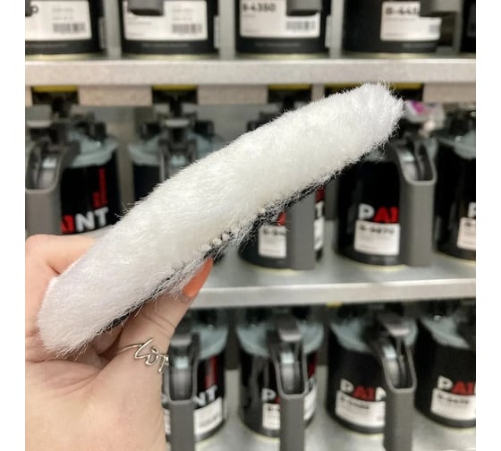 Полировальный круг из овчины с длинным ворсом (ротор) A1 Hight-cut wool pad long wool 125 мм LW125