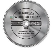Диск пильный по дереву MKSS Toolbox Woodcutter WC2551 255x100Тх30/20 мм WC25510030