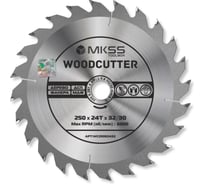 Диск пильный по дереву MKSS Toolbox Woodcutter WC2500 250x24Тх32/30 мм WC25002432
