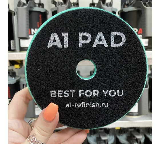 Полировальный круг экстра твердый зеленый (эксцентрик) A1 Heavy Cut foam pad Green 125 мм GP125DA