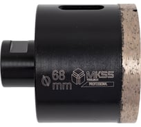 Коронка алмазная по керамограниту и нат. камням для УШМ MKSS Toolbox KS2802 68 мм, М14 KS28020068