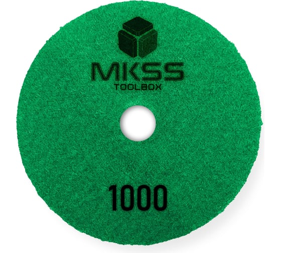 Алмазный гибкий шлифовальный круг MKSS Toolbox MK2604 АГШК Ø100 Р1000 для мокрой полировки MKSS MK26041000 1