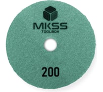 Алмазный гибкий шлифовальный круг MKSS Toolbox MK2604 АГШК Ø100 Р200 для мокрой шлифовки MKSS MK26040200