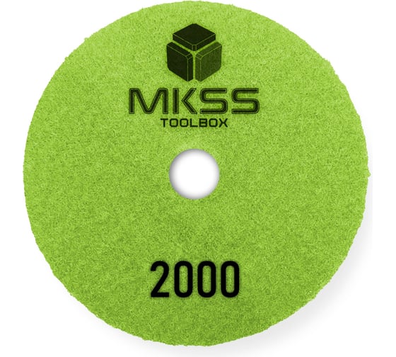 Алмазный гибкий шлифовальный круг MKSS Toolbox MK2604 АГШК Ø100 Р2000 для мокрой полировки MKSS MK26042000 1