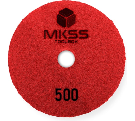 Алмазный гибкий шлифовальный круг MKSS Toolbox MK2604 АГШК Ø100 Р500 для мокрой шлифовки MKSS MK26040500 1