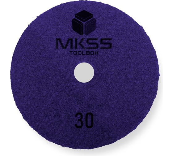 Алмазный гибкий шлифовальный круг MKSS Toolbox MK2606 АГШК Ø100 Р30 для сухой шлифовки MKSS MK26060030 1