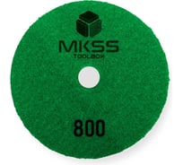 Алмазный гибкий шлифовальный круг MKSS Toolbox MK2606 АГШК Ø100 Р800 для сухой лощения MKSS MK26060800