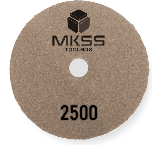 Алмазный гибкий шлифовальный круг MKSS Toolbox MK2606 АГШК Ø100 Р2500 для сухой полировки MKSS MK26062500 1