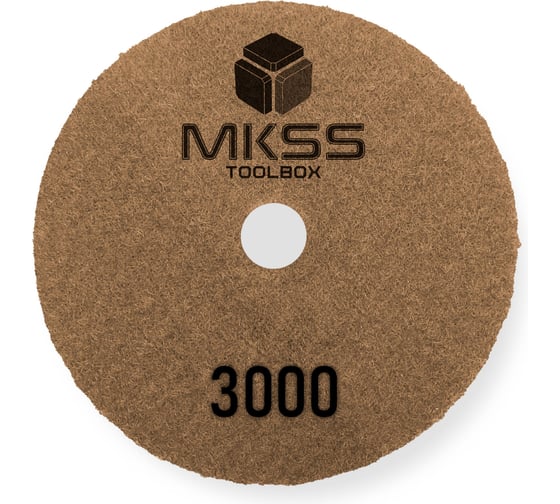 Алмазный гибкий шлифовальный круг MKSS Toolbox MK2606 АГШК Ø100 Р3000 для сухой полировки MKSS MK26063000