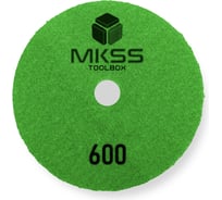 Алмазный гибкий шлифовальный круг MKSS Toolbox MK2606 АГШК Ø100 Р600 для сухой лощения MKSS MK26060600