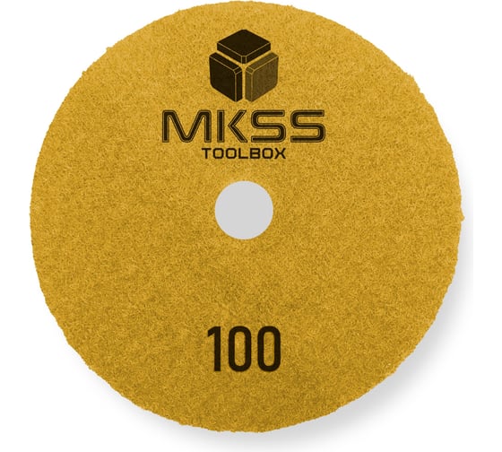 Алмазный гибкий шлифовальный круг MKSS Toolbox MK2606 АГШК Ø100 Р100 для сухой шлифовки MKSS MK26060100 1