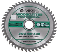 Диск пильный по дереву MKSS Toolbox Woodcutter Professional SS3021 210x48Тх1.4/2.2x30 мм SS30210002