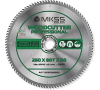 Диск пильный по дереву MKSS Toolbox Woodcutter Professional SS3026 260x80Тх1.8/2.6x30 мм SS30260002