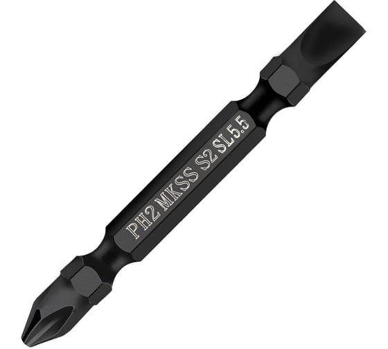 Бита магнитная двухстороняя MKSS Toolbox РН2/SL5.5, 65мм (10 шт) MK2824 1