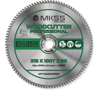 Диск пильный по дереву MKSS Toolbox Woodcutter Professional SS3031 315x100Тх2.0/3.0x30 мм SS30315003