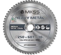Диск пильный по металлу MKSS Toolbox Heavy Metal SS3125 250x60Тх1.5/1.9x30мм SS31250001