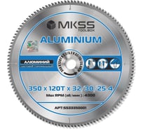 Диск пильный по алюминию MKSS Toolbox Aluminium SS3335 350x120Тх2.2/3.2x32/30/25.4мм SS33350001