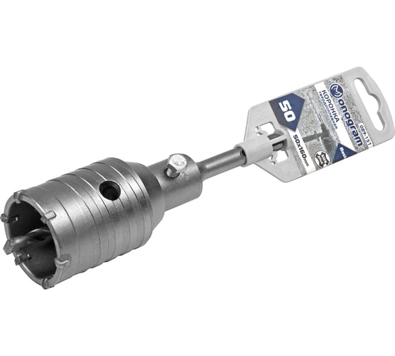 Коронка твердосплавная с адаптером по бетону Basis (50х50х160 мм; SDS-plus) Monogram 089-151