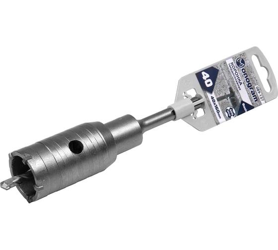 Коронка твердосплавная с адаптером по бетону Basis (40х50х160 мм; SDS-plus) Monogram 089-137