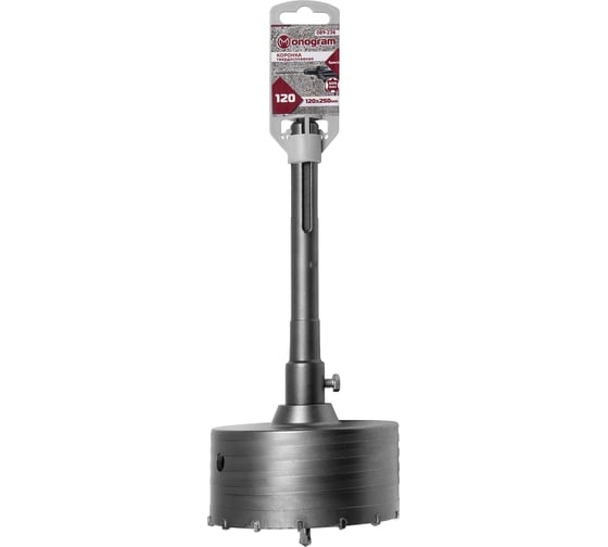 Коронка твердосплавная с адаптером по бетону Special (120х50х250 мм; SDS-max) Monogram 089-236