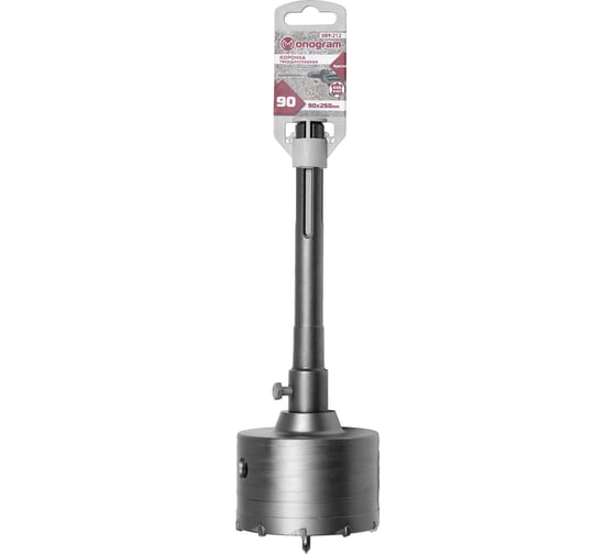 Коронка твердосплавная с адаптером по бетону Special (90х50х250 мм; SDS-max) Monogram 089-212