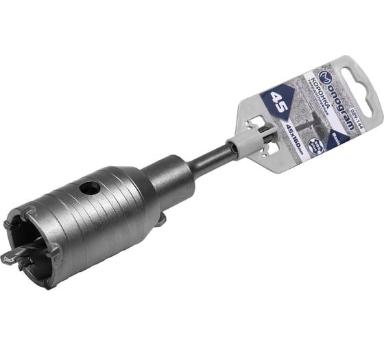 Коронка твердосплавная с адаптером по бетону Basis (45х50х160 мм; SDS-plus) Monogram 089-144