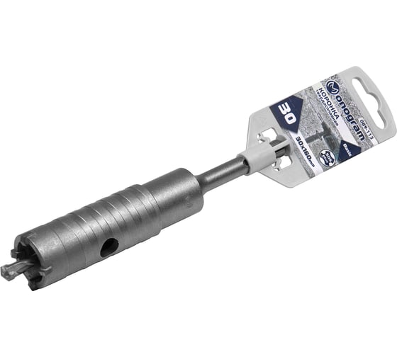Коронка твердосплавная с адаптером по бетону Basis (30х50х160 мм; SDS-plus) Monogram 089-113