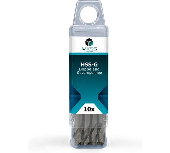 Сверло по металлу двухстороннее MKSS Toolbox 4422KS HSS-G 4341 DIN1897 5,2 мм, 10 шт 44220052KS