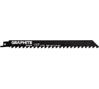 Полотно пильное (228x22x1.5 мм; 3TPI; HM) для сабельной пилы GRAPHITE 56H038