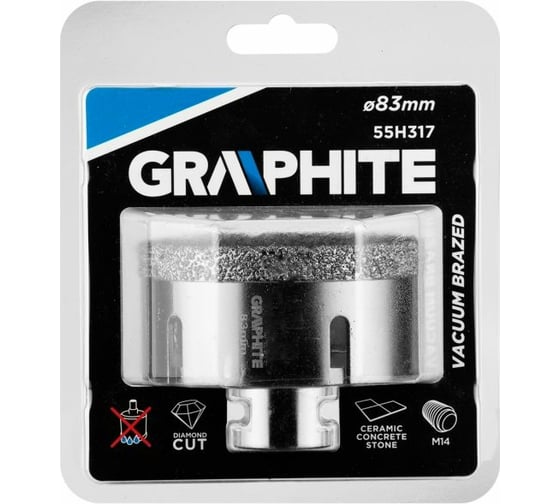 Сверло корончатое (83 мм; M14) GRAPHITE 55H317