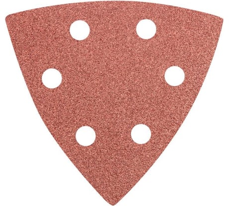 Треугольник шлифовальный под липучку (5 шт; 93x93 мм; K80) GRAPHITE 55H765