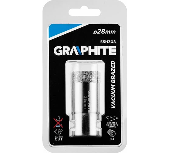 Сверло корончатое (28 мм; M14) GRAPHITE 55H308