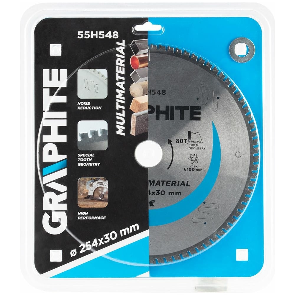 Диск отрезной универсальный (254x30 мм; 80 зубьев) GRAPHITE 55H548 ...