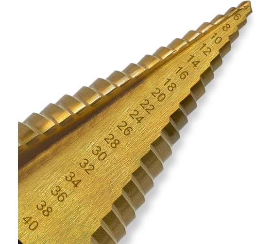 Сверло ступенчатое по металлу MKSS Toolbox HSS TiN 4-40мм ST1440