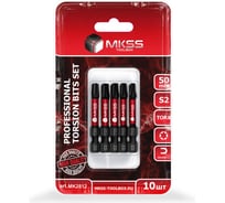 Набор торсионных магнитных бит MKSS Toolbox TORX 50мм, 10шт MK2812