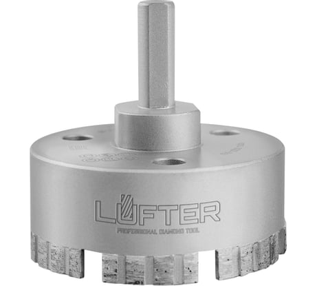 Коронка алмазная LUFTER TURBO LASER керамогранит, керамика 70 мм 027-70
