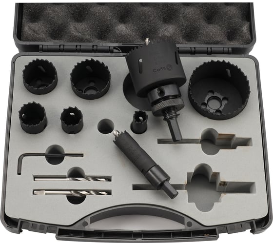 Набор коронок H-Tools Bi-metall 16-67мм HSSE-Co8 13 предметов 04403210