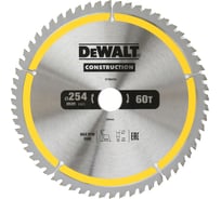 Диск пильный по дереву 254х30 мм, 60Т Dewalt DT90250