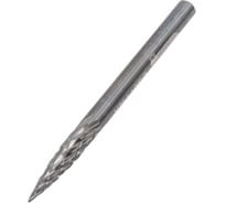 Бор-фреза БУЛАВА гиперболическая с заостренным концом твердосплавная 3x14x3x38 мм, насечка ДВ BG01442X
