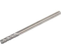 Бор-фреза БУЛАВА цилиндрическая с режущим торцем твердосплавная 3x14x3x50 мм, насечка ДВ BB00407X