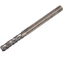 Бор-фреза БУЛАВА цилиндрическая с режущим торцем твердосплавная 3x14x3x38 мм, насечка ДВ. BB00392X