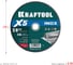 Отрезной диск для УШМ по нержавеющей стали KRAFTOOL X5 INOX 230x2.0 мм 36256-230-2.0 5