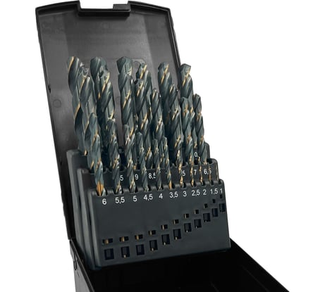 Набор сверл по металлу MKSS Toolbox 4427KS HSS-G 4241, DIN 338 1.0-13мм, 25шт 44270025KS