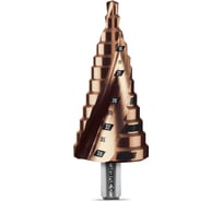 Сверло ступенчатое ЗУБР Профессионал Кобальт 6-38 мм, 12 ступеней 29674-6-38-12