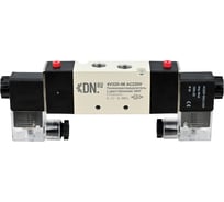 Пневмораспределитель DN.ru PND1-S2EM-52-2-T10-220VAC 3/8", каналы 8мм, с двусторонним ЭМУ D290-00288